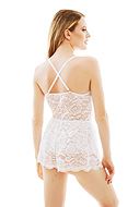 Romantic nightie, high quality, thin shoulder straps, luxurious lace